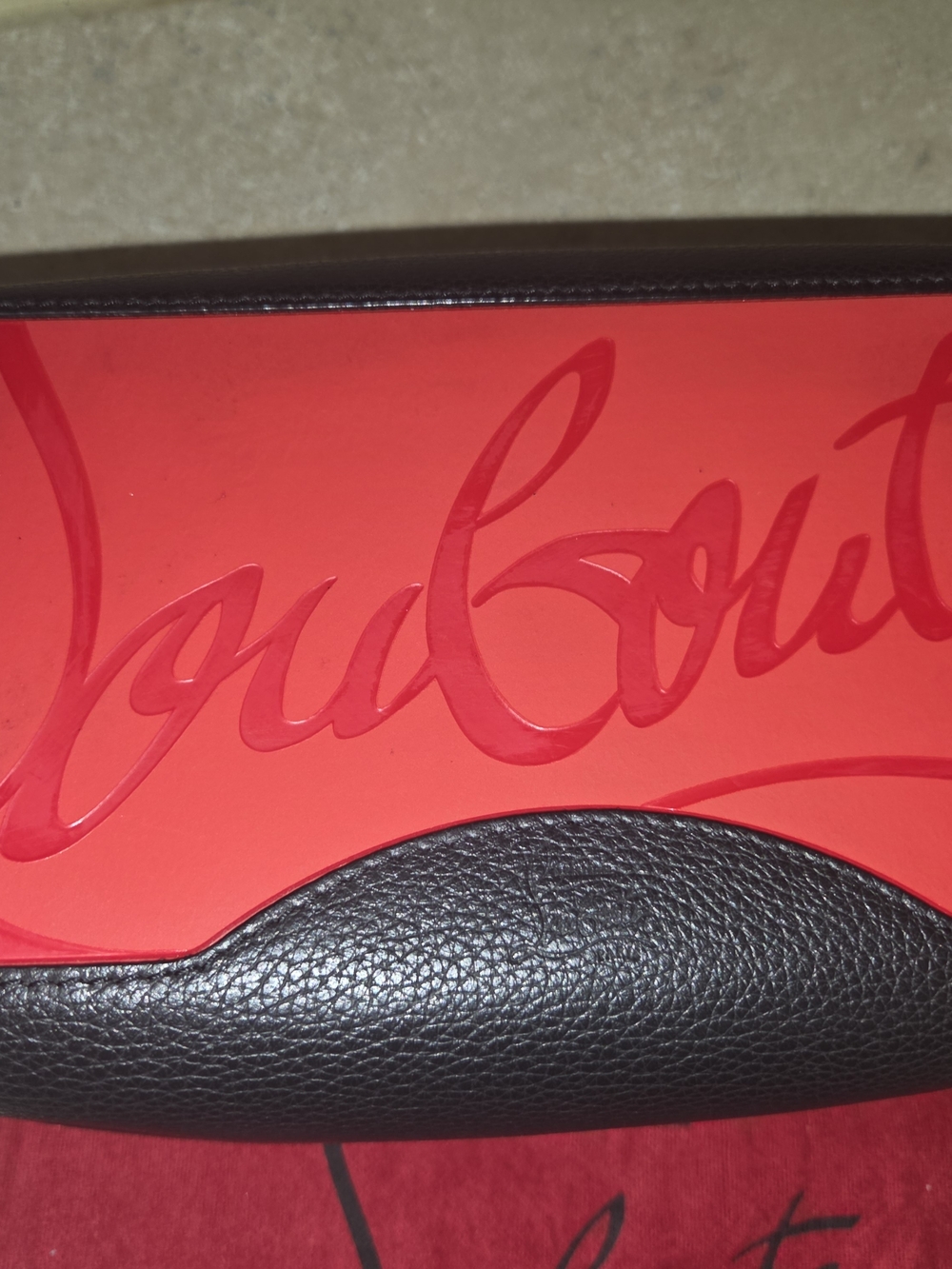Christian Louboutin Black Leather Men's Travel Toiletry Bag - Picture 6 of 7